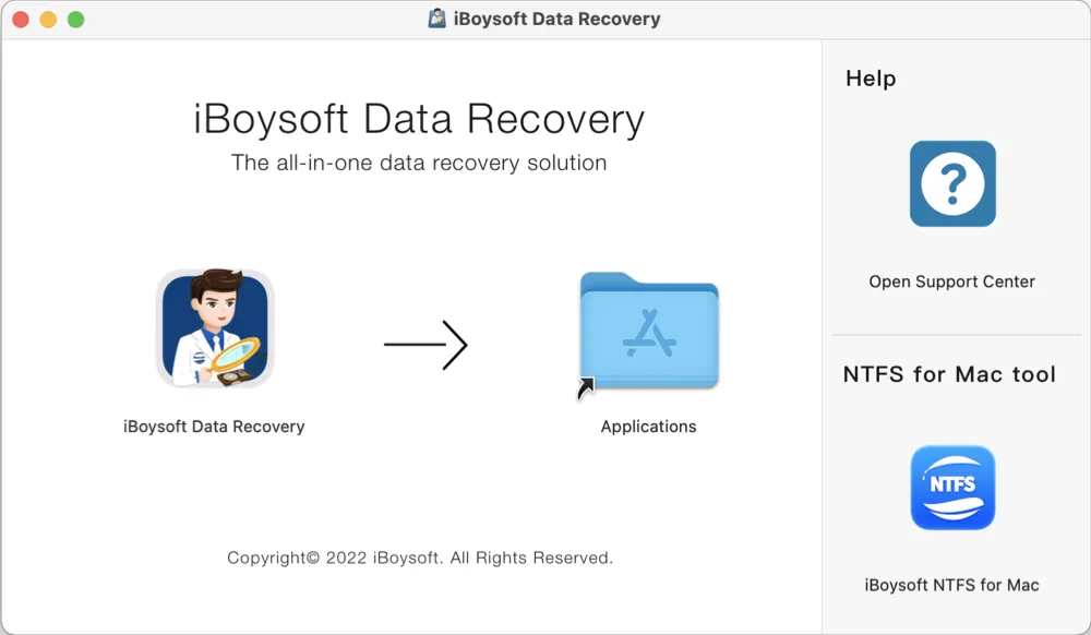 Install iBoysoft Data Recovery for Mac